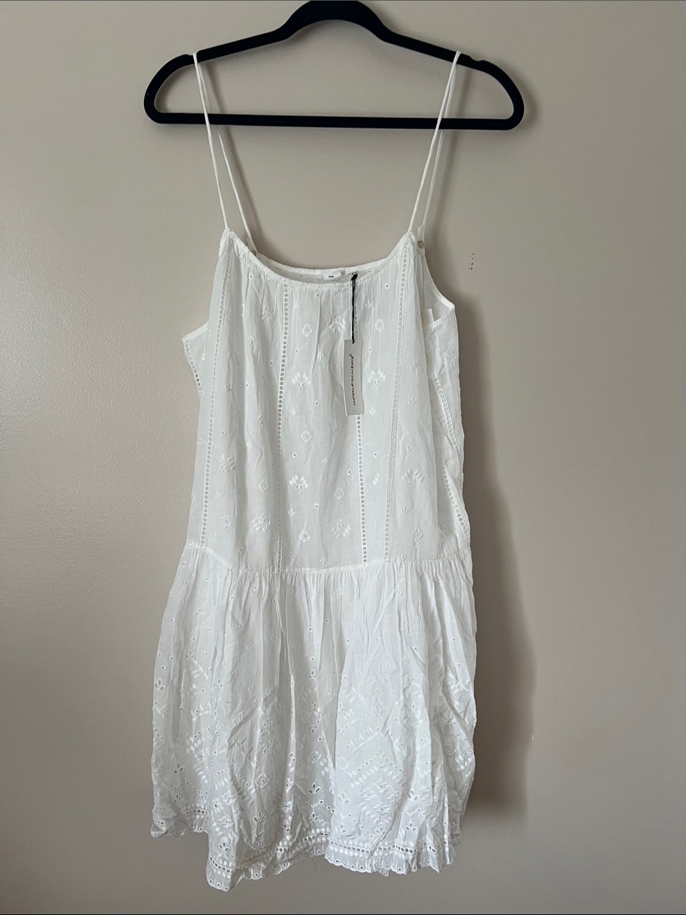 NWT 100% cotton embroidered eyelet mini dress Unsubscribed